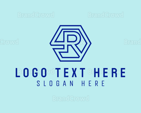 Generic Hexagon Letter R Logo