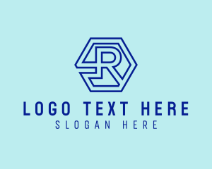 Digital Marketing - Generic Hexagon Letter R logo design