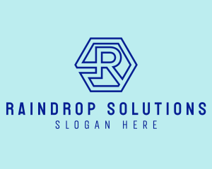 Generic Hexagon Letter R logo design