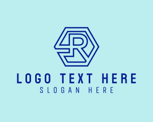 Digital Media - Generic Hexagon Letter R logo design
