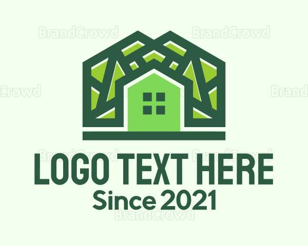 Green Residential House Logo