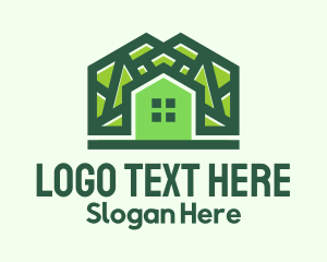 Green Residential House Logo