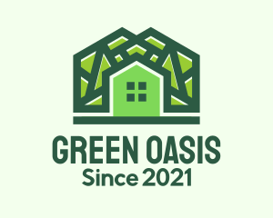 Green Residential House logo design