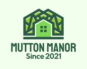 Green Residential House logo design