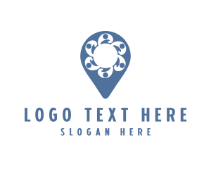 Locator - Team Meeting Location Pin logo design