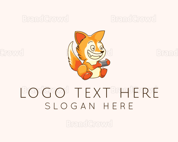 Happy Gamer Fox Logo