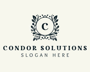 Wreath Plant Boutique logo design