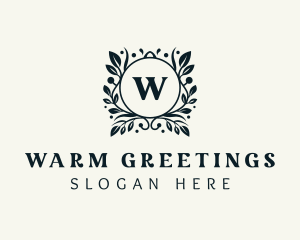 Wreath Plant Boutique logo design