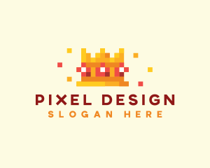 Crown Pixel Gaming logo design