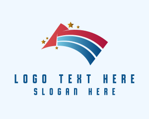 Flag Patriotic Banner Logo