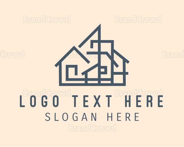 Modern Architect House Logo