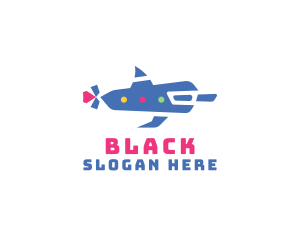 Robot - Creative Dolphin Submarine logo design