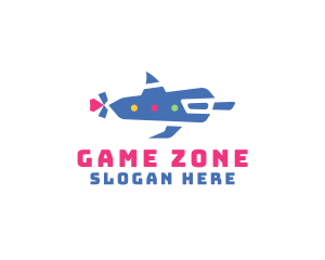 Creative Dolphin Submarine logo design