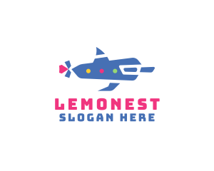 Robot - Creative Dolphin Submarine logo design