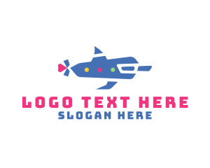 Diver - Creative Dolphin Submarine logo design
