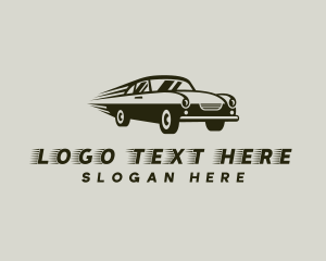Super Car - Vintage Racing Car logo design