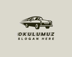 Fast - Vintage Racing Car logo design