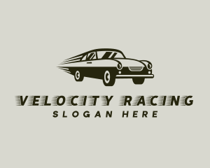 Vintage Racing Car logo design