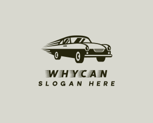 Vintage Racing Car logo design