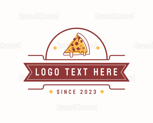 Pizza Pizzeria Restaurant Logo