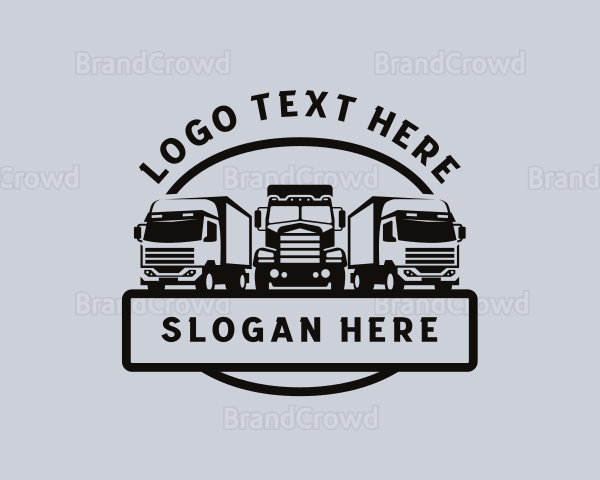 Logistics Trucking Vehicle Logo