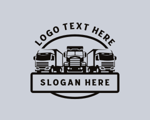 Truck - Logistics Trucking Vehicle logo design