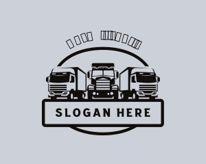 Shipping - Logistics Trucking Vehicle logo design