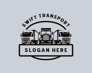 Logistics Trucking Vehicle logo design