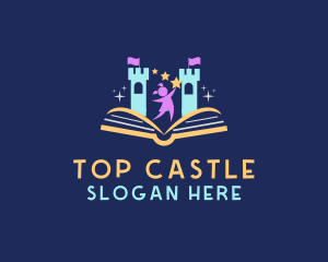 Girl Castle Book logo design
