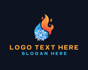 Energy - Fire Ice Solar Energy logo design