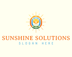 Sunlight - Agricultural Solar logo design