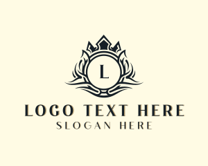 Hotel - Luxury Crown Royalty logo design