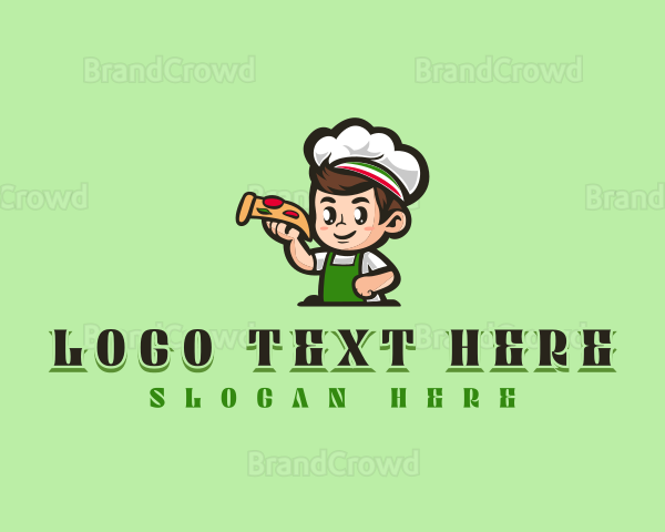 Pizza Cooking Chef Logo