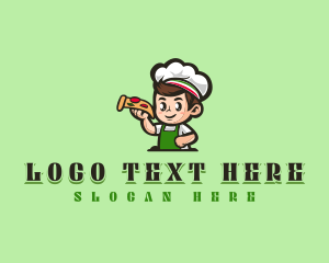 Gourmet - Pizza Cooking Chef logo design