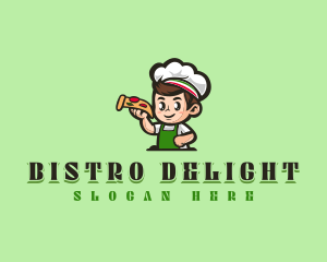 Pizza Cooking Chef logo design