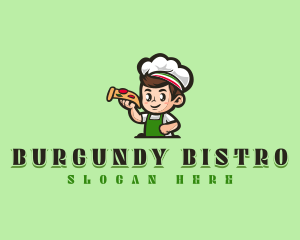 Pizza Cooking Chef logo design