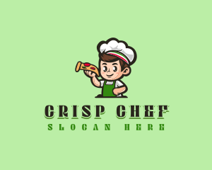 Pizza Cooking Chef logo design