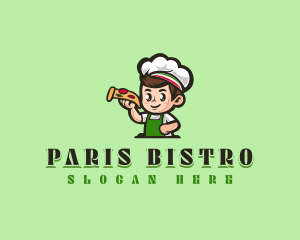 Pizza Cooking Chef logo design