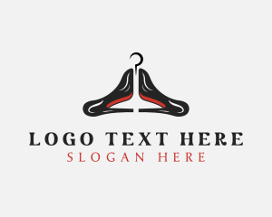 Footwear - High Heels Hanger logo design