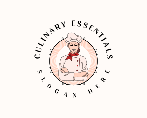 Culinary Chef Woman logo design