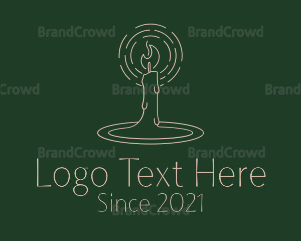 Religious Candle Lighting Logo