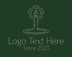Beige - Religious Candle Lighting logo design