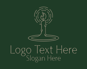 Religious Candle Lighting Logo