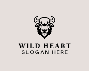 Bull Wild Animal logo design