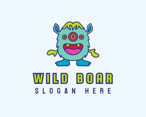 Boar - Funny Wacky Boar logo design