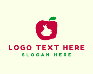 Fruit - Modern Apple Dress logo design
