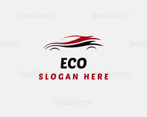 Car Sedan Automobile Racing Logo