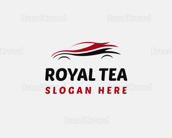 Car Sedan Automobile Racing Logo