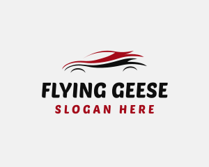 Car Sedan Automobile Racing Logo