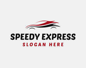 Car Sedan Automobile Racing Logo